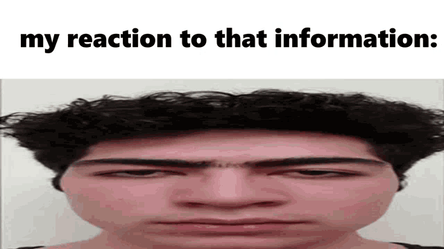 My Reaction To That Information Rep Gif GIF