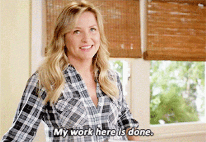 My Work Here Is Done Jessica Capshaw GIF