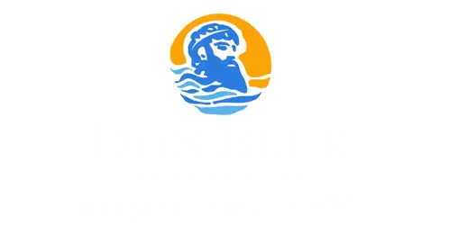 Mykonos Paros Athens Logo with Bearded Man