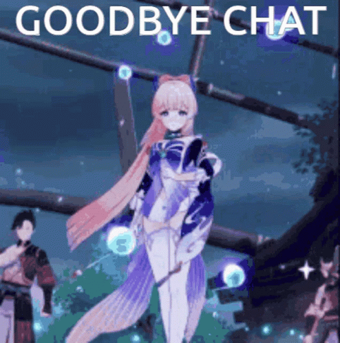 Goodbye Chat Kokomi GIF