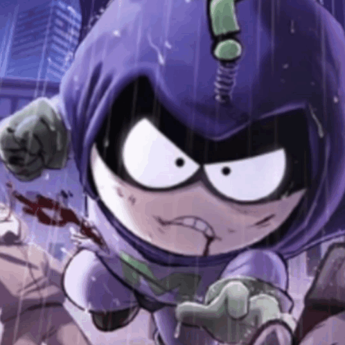 Mysterion In An Intense Fight GIF