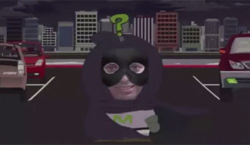 Mysterion In Spooky Mode GIF