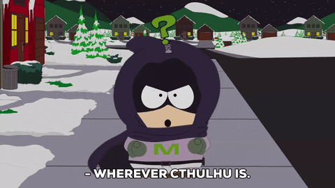 Mysterion Looking For Cthulhu South Park GIF