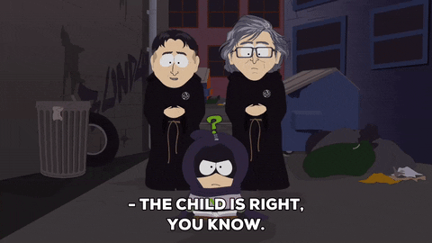 Mysterion With His Parents GIF