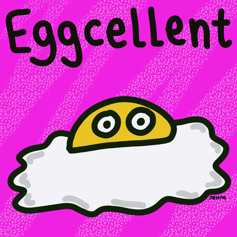 Mysterious Egg Dog Saying Eggcellent GIF