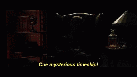 Mysterious Man Sitting In The Dark GIF