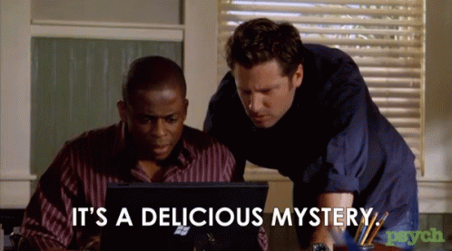 Shawn Spencer And Gus Watching Delicious Mystery GIF