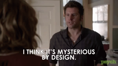 Shawn Spencer Thinks It's Mystery By Design GIF