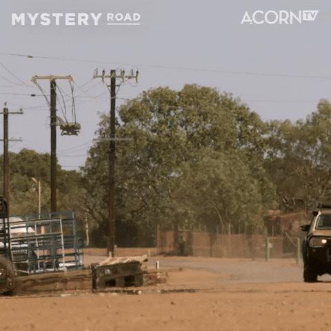 Mystery Road Speeding Motorcycle And Car GIF