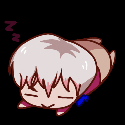 Mystic Messenger Character Sleeping GIF