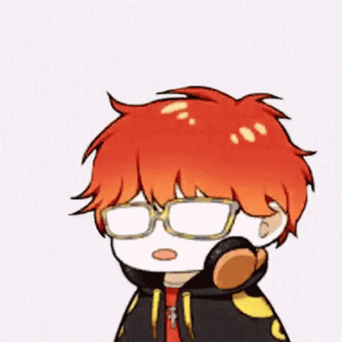 Mystic Messenger Glass Cracking Shock GIF