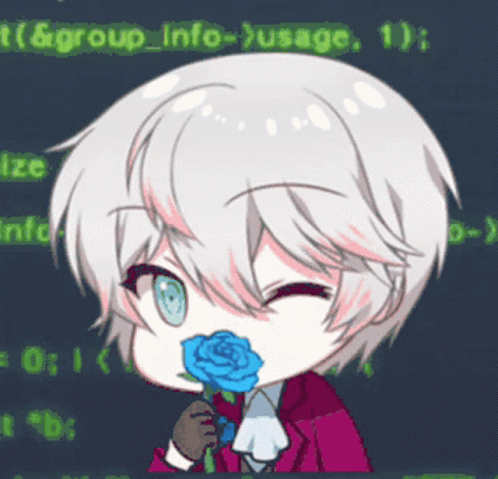 Mystic Messenger Ray Smelling Flowers GIF