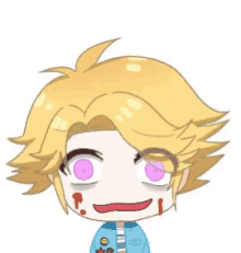 Mystic Messenger Yoosung Bloody Face Yandere GIF