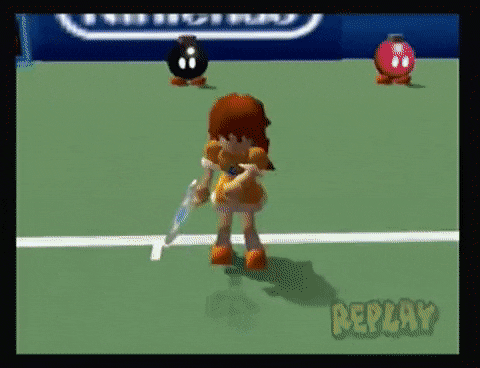 N64 Mario Tennis Daisy GIF