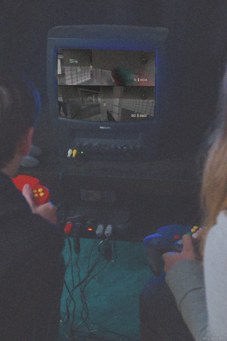 N64 Playing Couple GIF