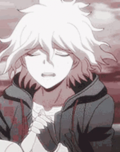 Worried Nagito Holding Hand GIF