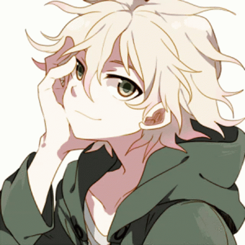 Cute Nagito Winking With A Star GIF