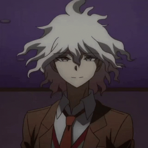 Nagito On Brown Uniform Smiling GIF