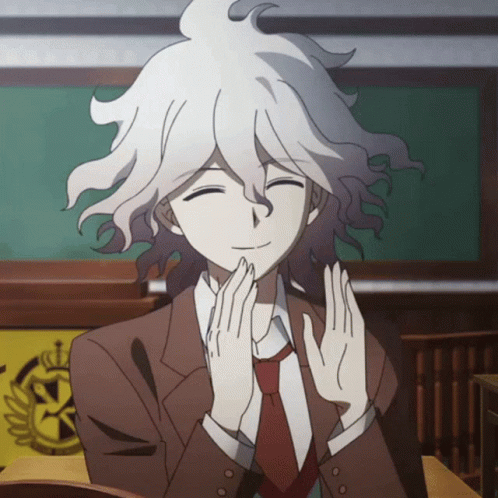 Smiling Nagito Clapping Hands GIF