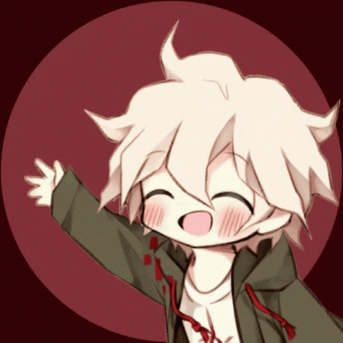 Cute Nagito Waving Hand GIF