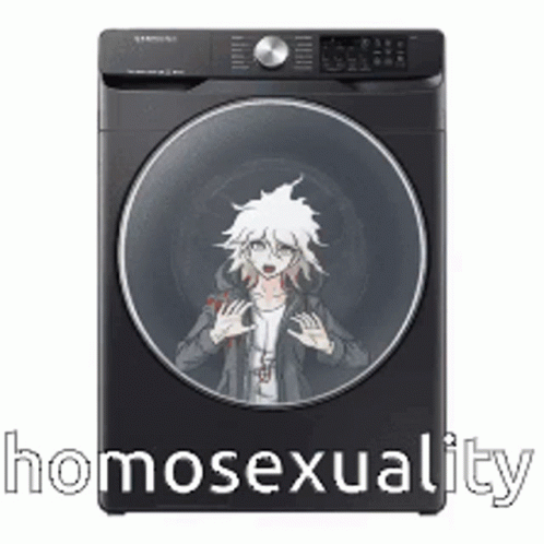 Nagito On Washing Machine Homosexuality GIF