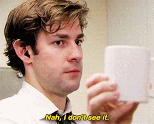 John Krasinski Saying Nah I Didn't See It GIF