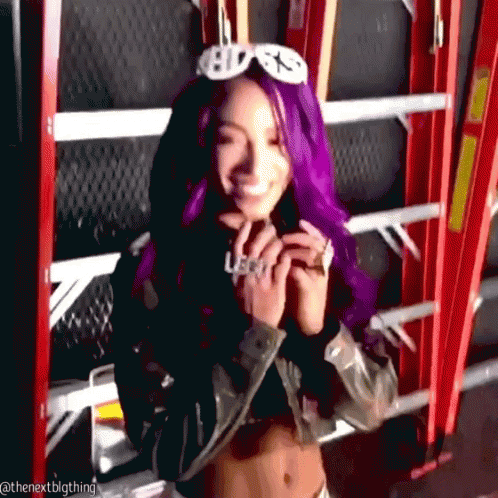 Mercedes Varnado Sasha Banks Nail Biter GIF