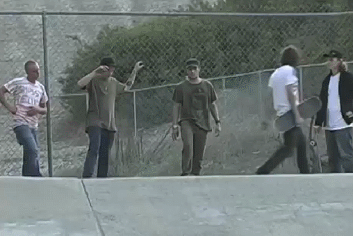 Nailed It One Leg Skateboard GIF