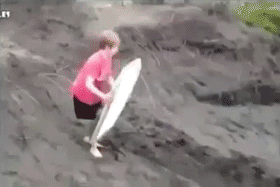 Nailed It Sandboard Tumbling GIF