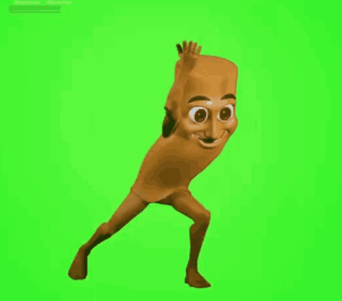 Naked Cartoon Character Dancing