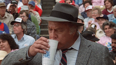 Naked Gun Captain Ed Hocken Stress Eating GIF