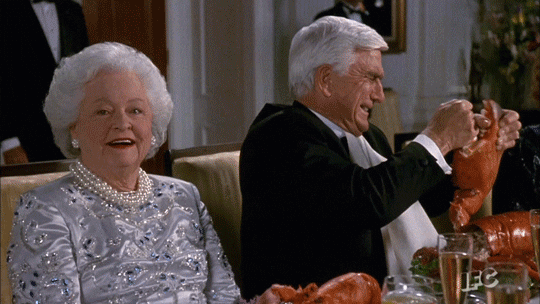 Naked Gun Frank Drebin Accidentally Hitting Woman GIF