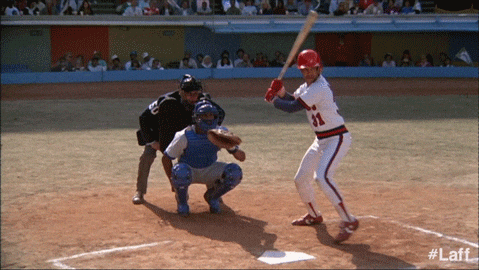 Naked Gun Frank Drebin As Home Plate Umpire GIF