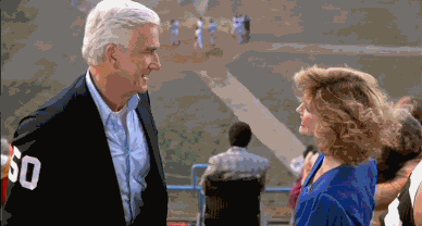 Naked Gun Frank Drebin With Jane Spencer GIF