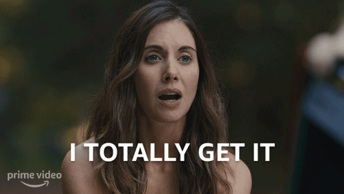 Naked Woman Says I Totally Get It in Front of Prime Video Logo
