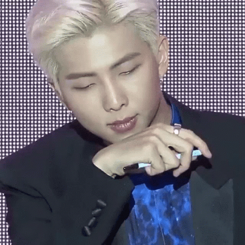 Nam-joon Brow Raise Reaction GIF