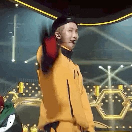 Nam-joon Bts Performing In Concert GIF
