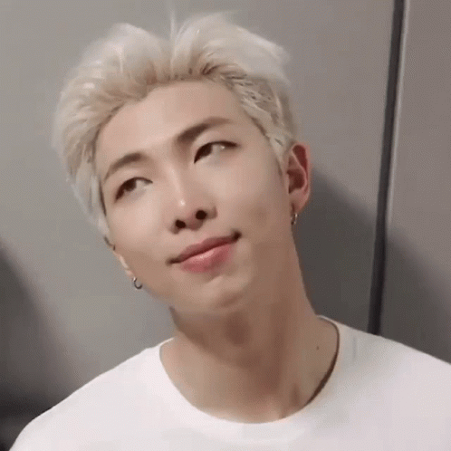 Nam-joon Raising Eyebrow GIF