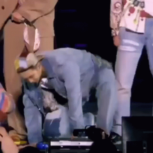 Nam-joon Twerking On Stage GIF