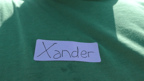 Name Tag Xander GIF