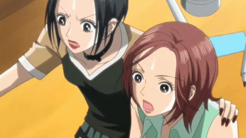 Nana Osaki And Hachi Looking Each Other GIF