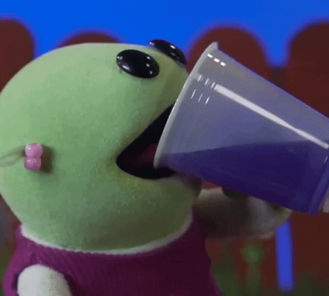 Nanalan Drinking Juice GIF