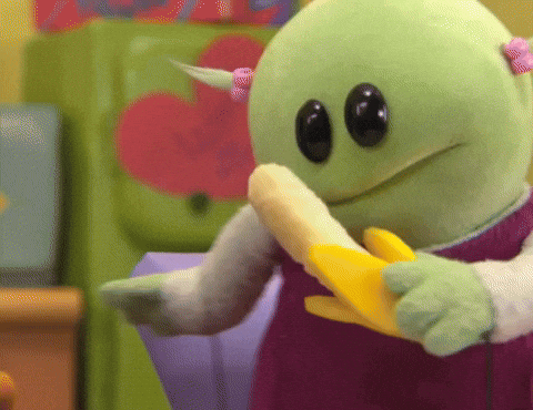 Nanalan Eating Banana Meme GIF
