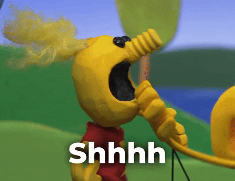 Nanalan Puppet Shhhh Silence GIF