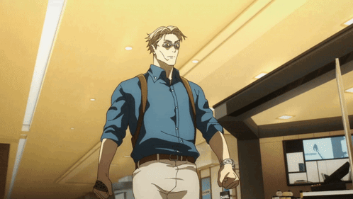 Nanami Kento Walk Animation Slaps GIF