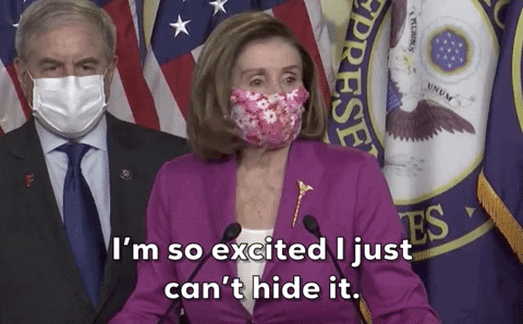 Nancy Pelosi Is So Excited GIF