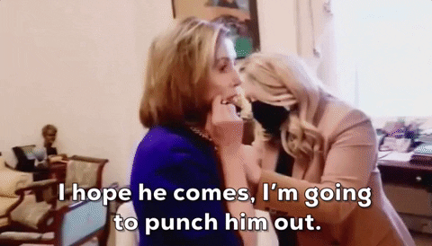 Nancy Pelosi On The Phone Call GIF
