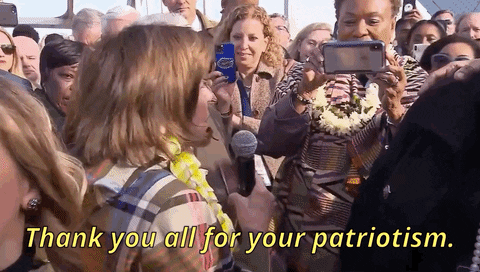 Nancy Pelosi Thanking The Crowd GIF