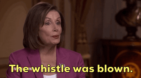 Nancy Pelosi The Whistle Was Blown GIF