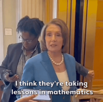 Nancy Pelosi Think They're Taking Lessons In Mathematics GIF